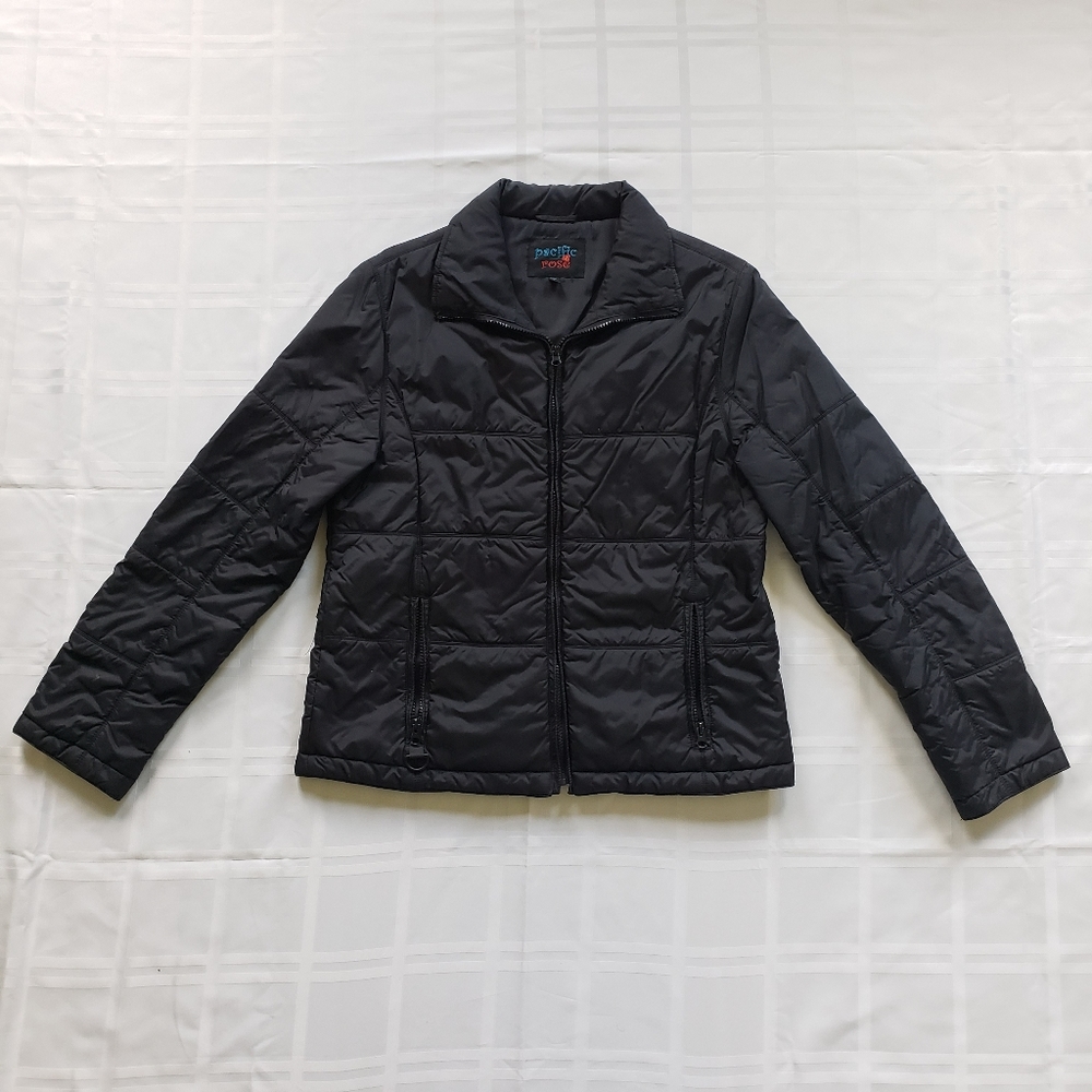Black PACIFIC ROSE Winter Coat